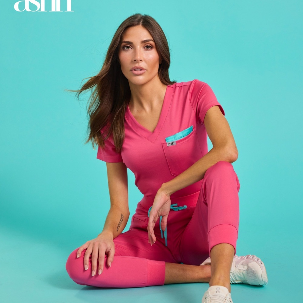 Ashh Pink Scrub Pants XXS NWOT